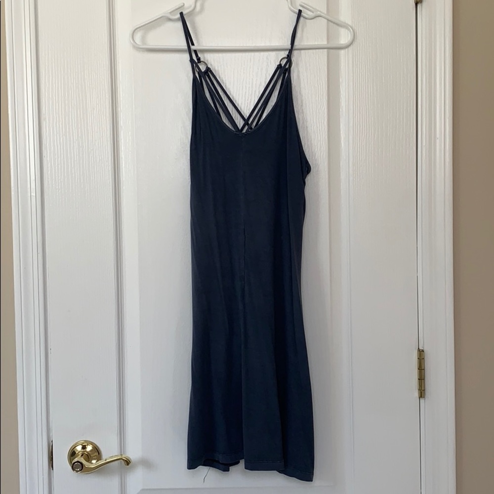 American Eagle Grey Strappy Sundress